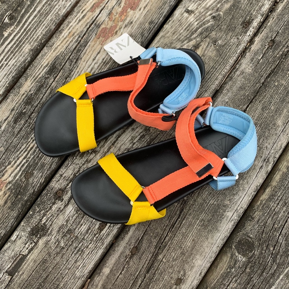 Zara BNWT multicolour sandals